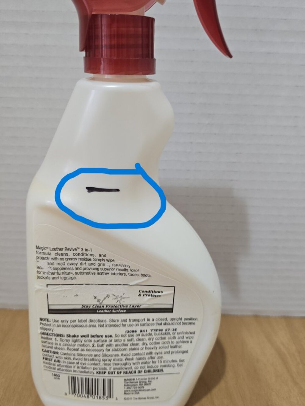 Magic Leather Revive 3-in-1 Leather Cleaner Conditioner Protector 24oz 75% Full - Picture 5 of 5